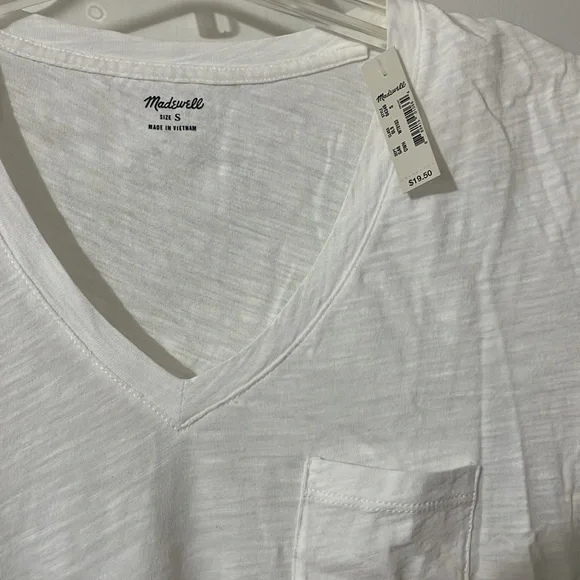 Madewell White T-Shirt Size Small NWT - Picture 2 of 2